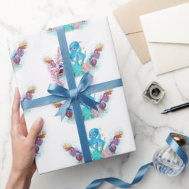 Oceanen pojke Octopus Wrapping Papper Presentpapper