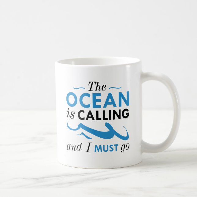 Oceanen ringer kaffemugg (Höger)