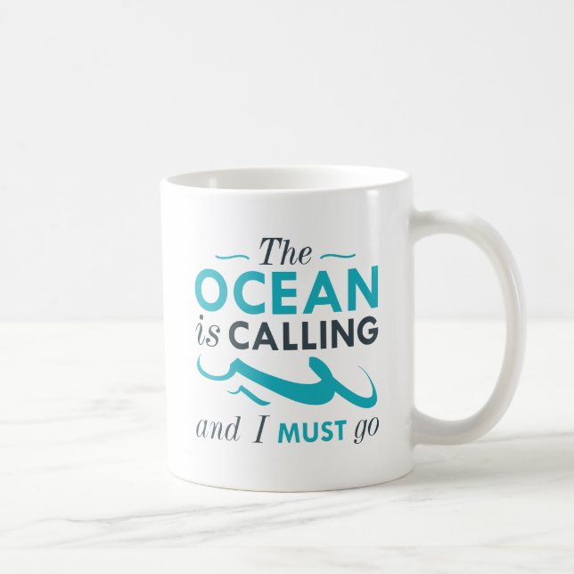 Oceanen ringer kaffemugg (Höger)