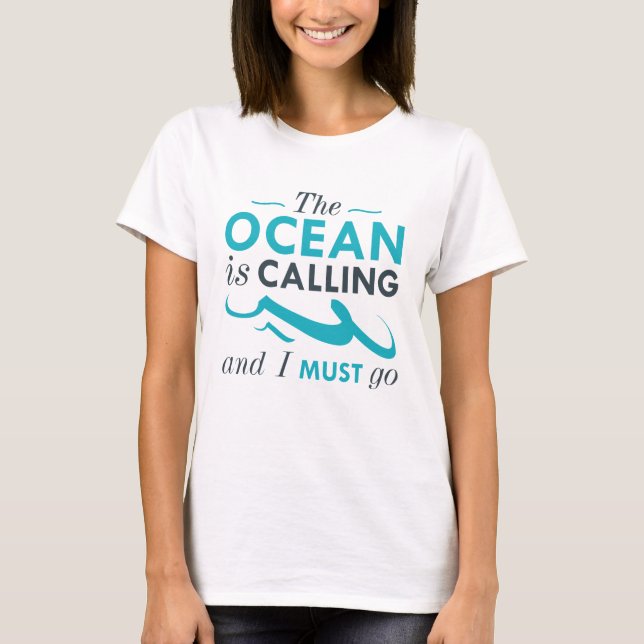 Oceanen ringer t shirt (Framsida)
