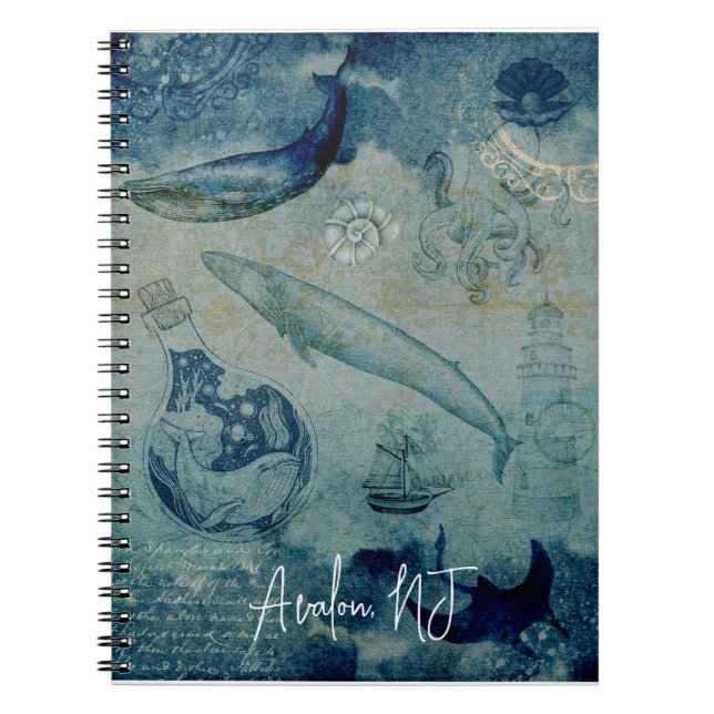 Oceanen Spiral Journal/Guest Bok Anteckningsbok (Framsidan)