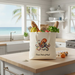 Oceanen Stollig: Färgbläckfisk Tygkasse