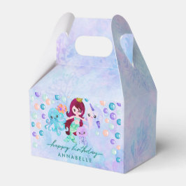 Oceanen under temat Sjöjungfrun Grattis på födelse Presentaskar