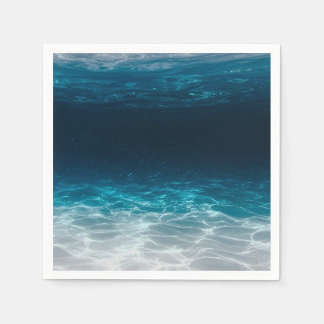 Oceanen Vatten under havet Pappersservett (Framsidan)