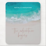 Oceanen vid äventyr börjar med modern färg musmatta<br><div class="desc">Girly Ocean i äventyr börjar med modern färgstark upplyftning och inspirerande typografi och fotografering.</div>