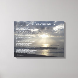 OCEANERNA SÅNG DIKT CANVASTRYCK