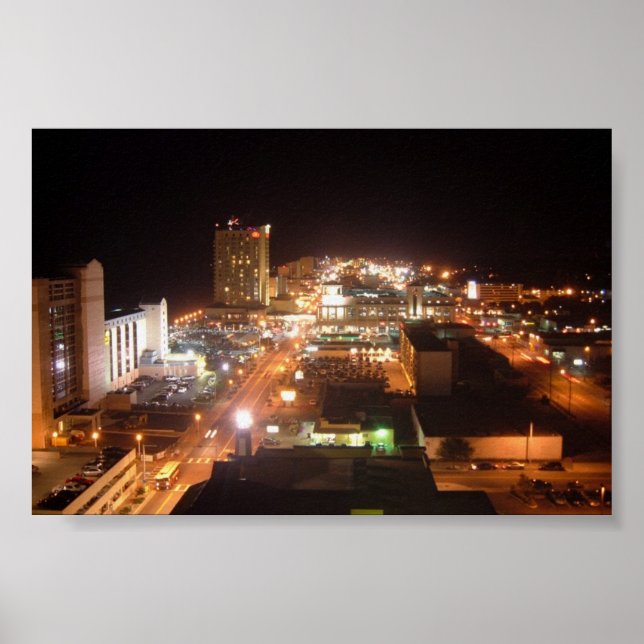 Oceanfront Nightlife Poster (Framsidan)