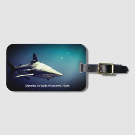 Oceanic Blacktip Shark Undervatten Bagagebricka