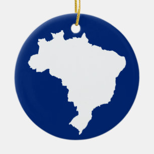 Oceanic Blue Festive Brazat Emporio Moffa Julgransprydnad Keramik