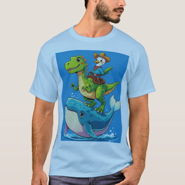 Oceanic Dino Duo T Shirt (Framsida)
