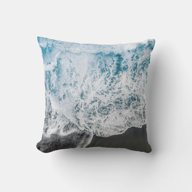 Oceanic Serenity Beach Water Pillow Kudde (Framsida)