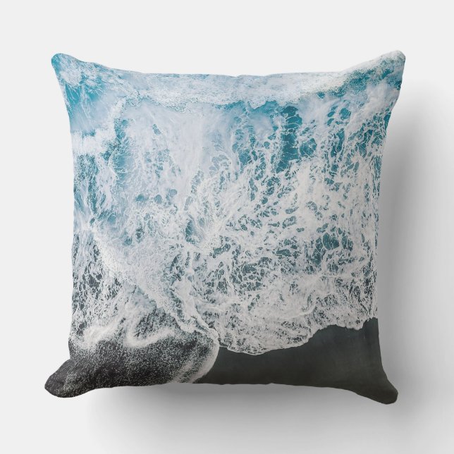 Oceanic Serenity Beach Water Pillow Kudde (Framsida)