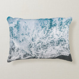 Oceanic Serenity Beach Water Pillow Prydnadskudde