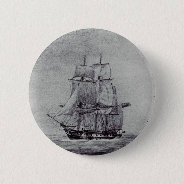 Oceanic Trek Graphic Ships Fine Art Knapp (Framsida)