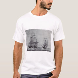 Oceanic Trek Graphic Ships Fine Art T Shirt