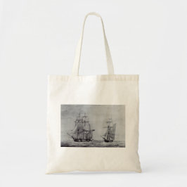 Oceanic Trek Graphic Ships Fine Art Tygkasse