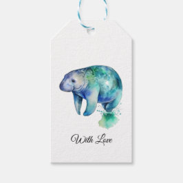 Oceanic Whisper Manatee, anpassad Presentetikett