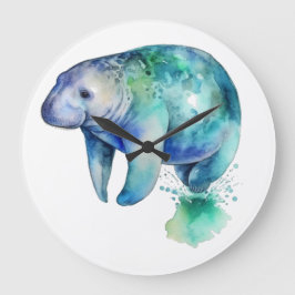 Oceanic Whisper Manatee Stor Klocka