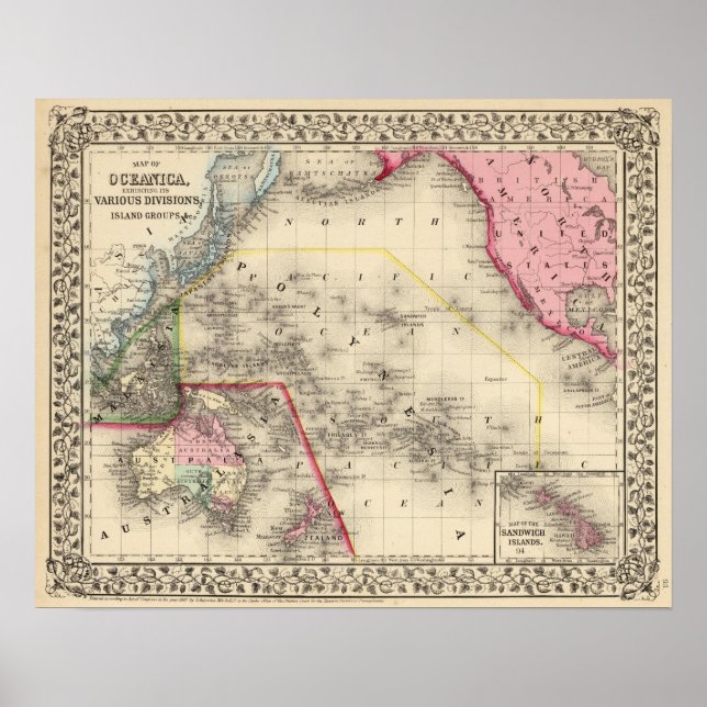 Oceanica, Sandwichöarna Poster (Framsidan)