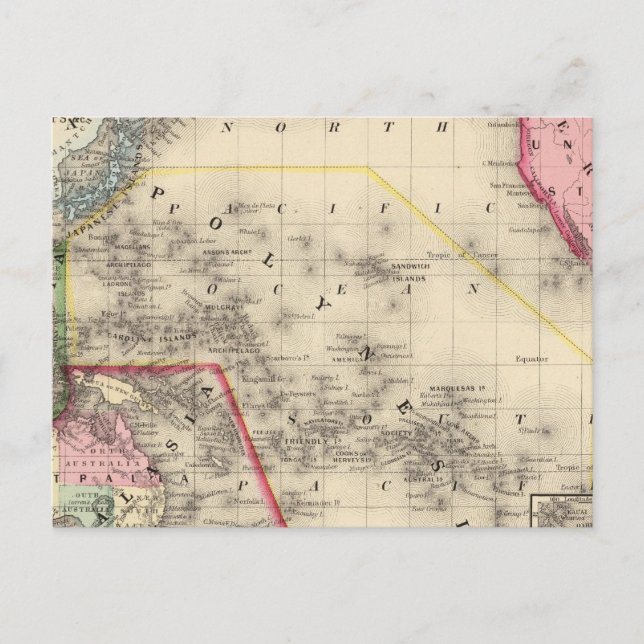 Oceanica, Sandwichöarna Vykort (Framsida)