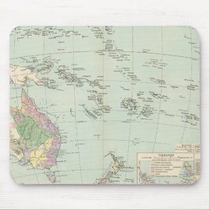 Oceanien - Atlas Karta av Oceanien Musmatta