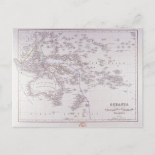 Oceanien (Australien, Polynesien och Malaysia) Vykort