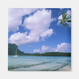 Oceanien, Franska Polynesien, Tahiti. Utsikt över Magnet