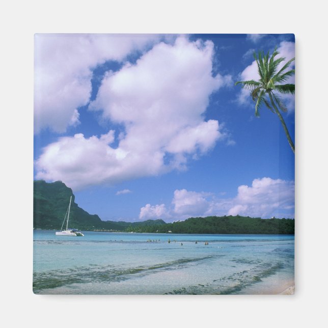 Oceanien, Franska Polynesien, Tahiti. Utsikt över Magnet (Framsidan)