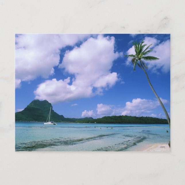 Oceanien, Franska Polynesien, Tahiti. Utsikt över Vykort (Framsida)