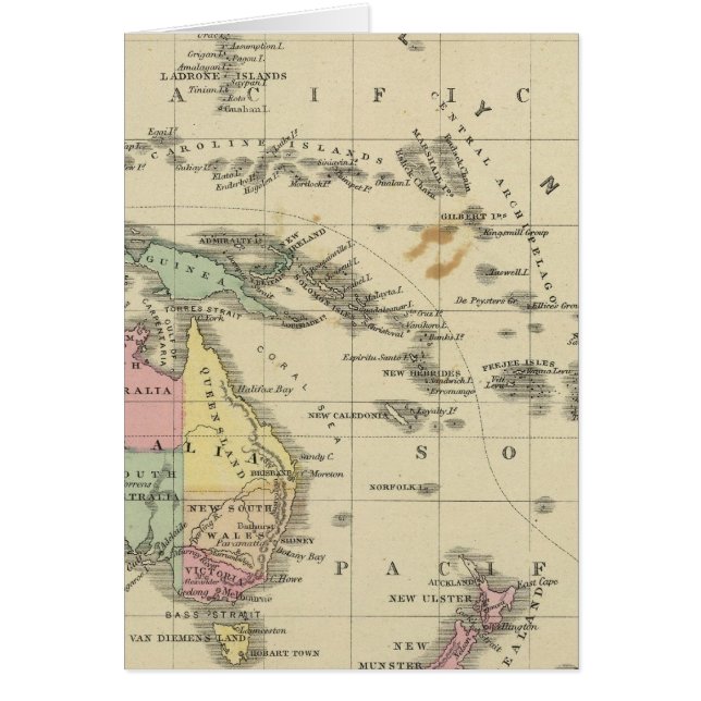 Oceanien Hälsningskort (Framsidan)