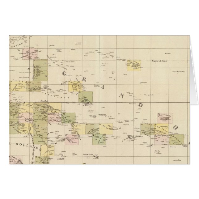 Oceaniens parlament Karta Hälsningskort (Framsidan Horizontal)