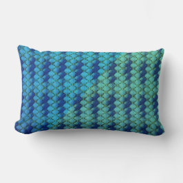 Oceanisk geometri abstrakt digitalt mönster 1262 lumbarkudde