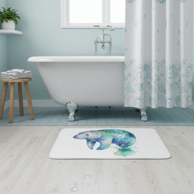 Oceanisk viskande manat badrumsmatta (Skapare uppladdad)