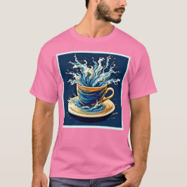 Oceaniska kaffe Stänk T Shirt