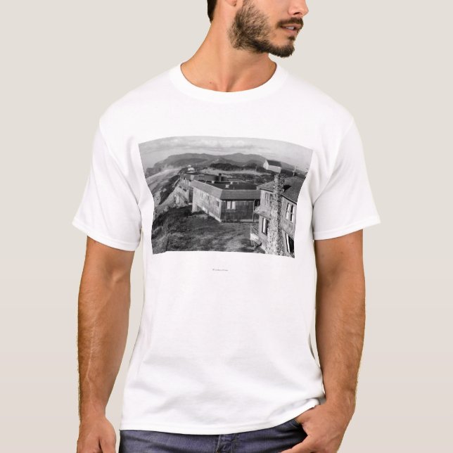 Oceanlake Oregon beskådar av Surftidesen Tee Shirt (Framsida)