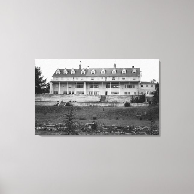 Oceanlake, Oregon View of the Dorchester House Canvastryck (Framsida)