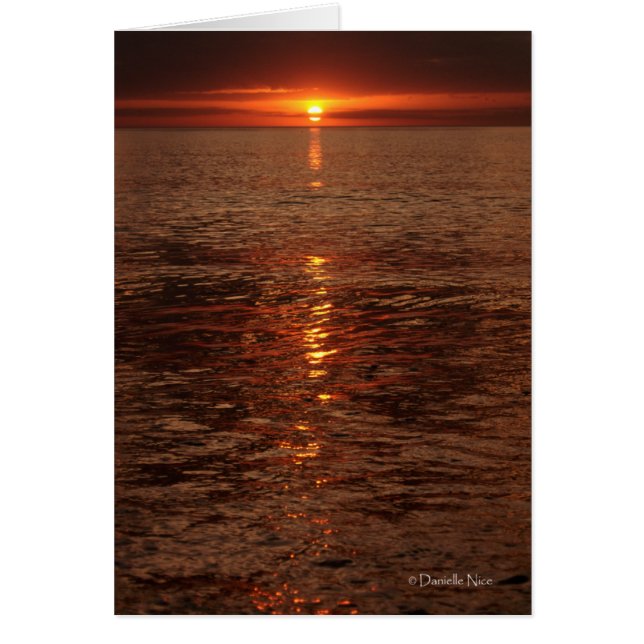 Oceanljus-kort Hälsningskort (Framsidan)