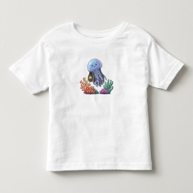Oceanlykta maneter t shirt (Framsida)