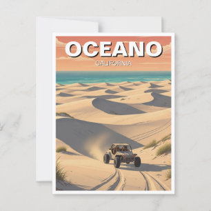 Oceano Sand Dunes California Vykort