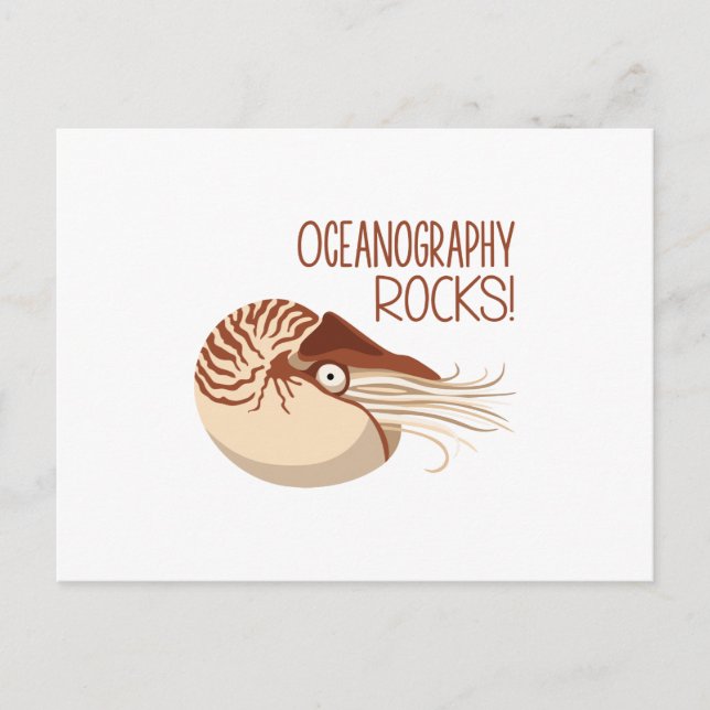 Oceanografi Sten Vykort (Framsida)