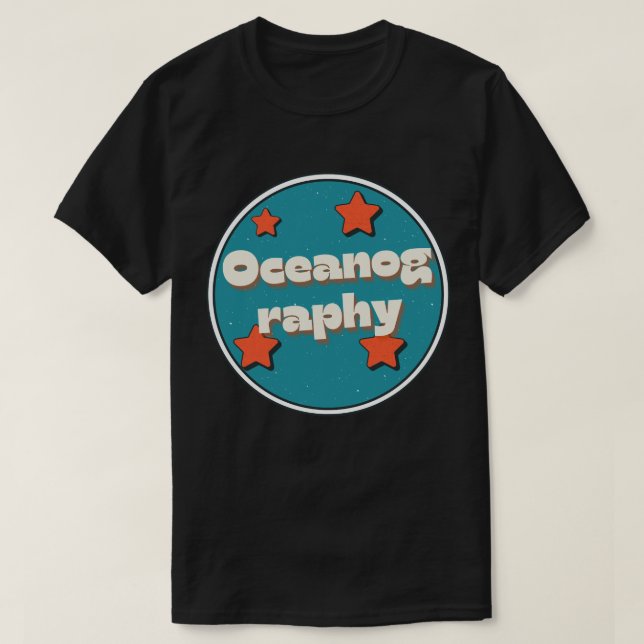 Oceanografi T Shirt (Design framsida)