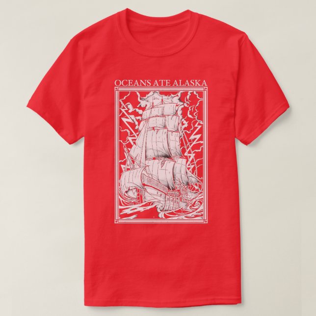 Oceans Ate Alaska Ghostship TShirt T Shirt (Design framsida)