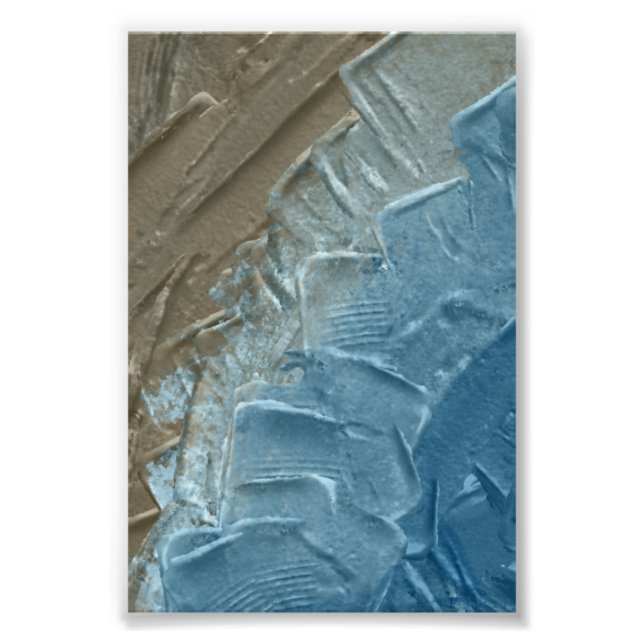 Ocean's Kant: A Digital Painting of Tranquibility Fototryck (Framsidan)
