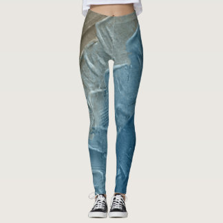 Ocean's Kant: A Digital Painting of Tranquibility Leggings