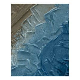 Ocean's Kant: A Digital Painting of Tranquibility Perfect Poster