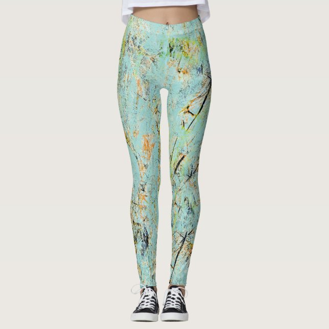 Oceanside Abstracts Leggings (Framsida)