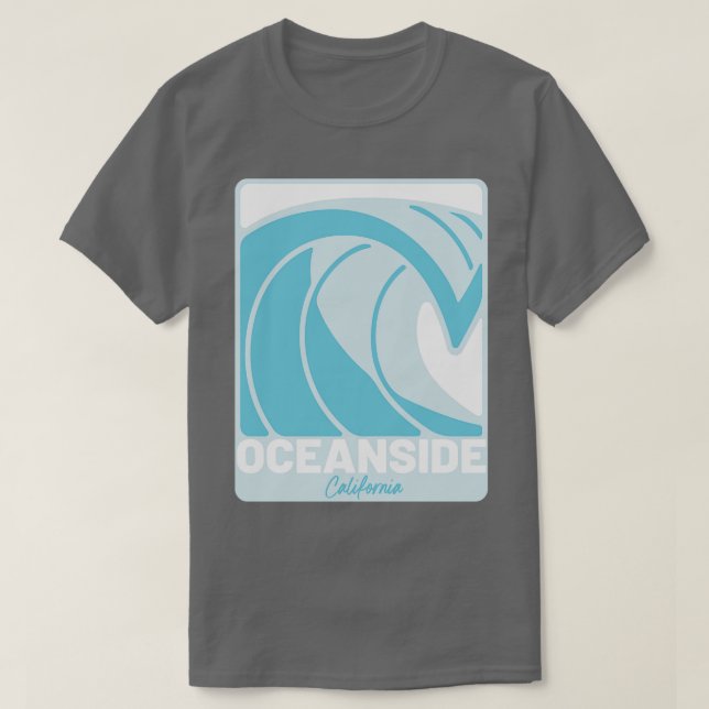 Oceanside Beach California Atlantic Ocean FL Crash T Shirt (Design framsida)