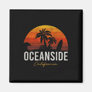 Oceanside Beach California Handflatan Vacation Sur Magnet