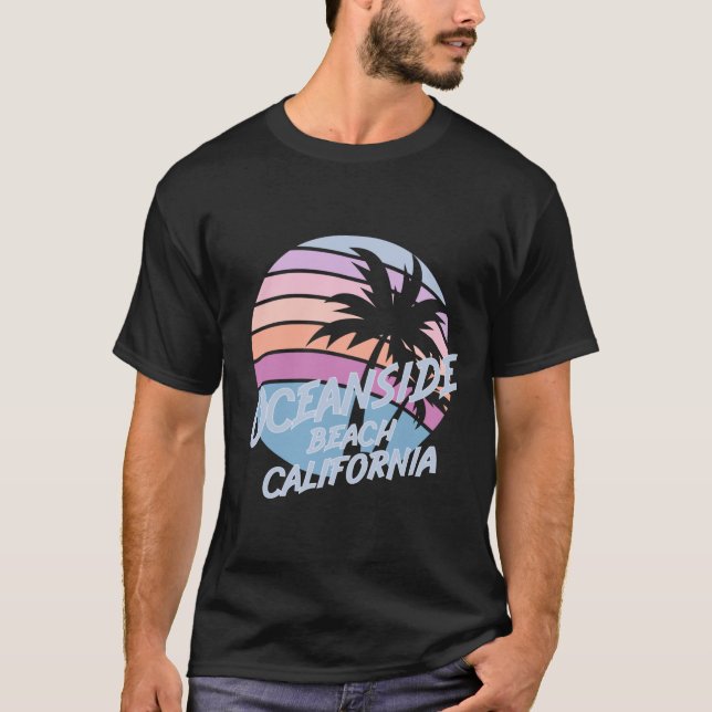 Oceanside Beach California T Shirt (Framsida)