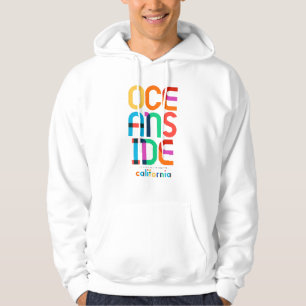 Oceanside California Mid Century, Pop Art. Hoodie